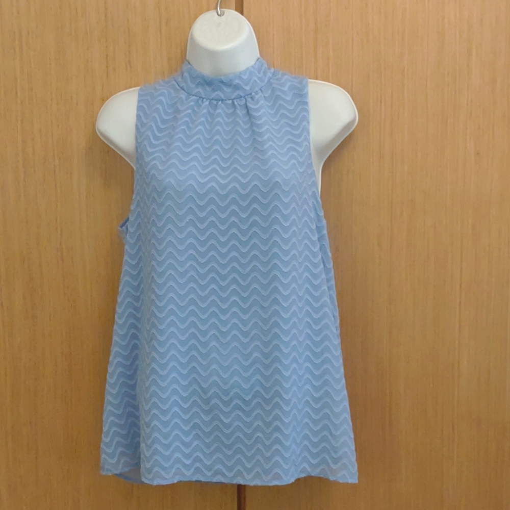 NWOT? Sleeveless Blue Top SZ S By Maeve By Anthropology
